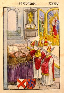 Une scène du Concile de Constance, de 